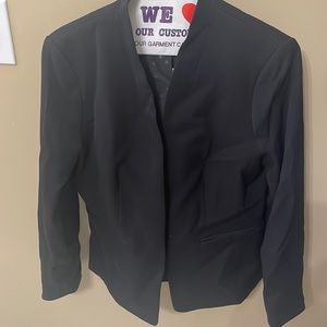 J Crew size 6 Black collarless blazer